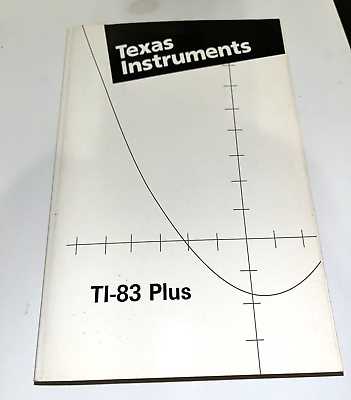 instruction manual for ti 83 plus calculator