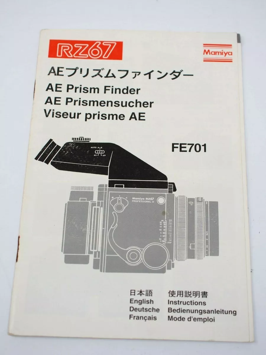 mamiya rz67 instruction manual
