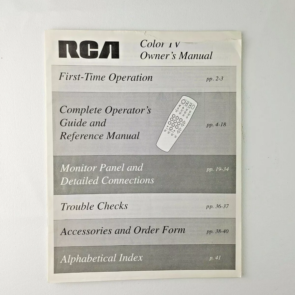 rca instruction manuals online