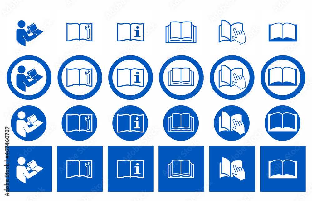 read instruction manual symbol