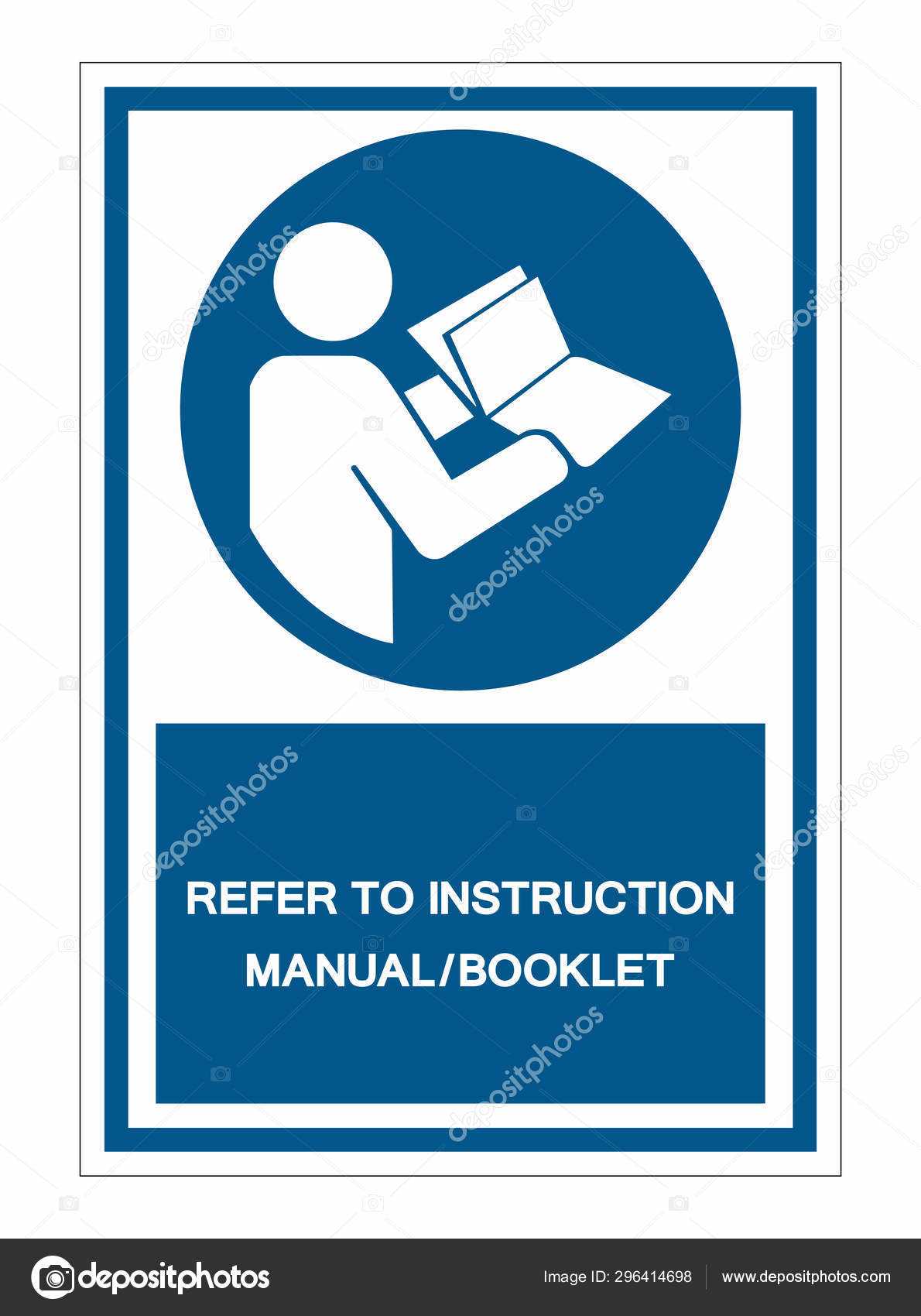 read instruction manual symbol