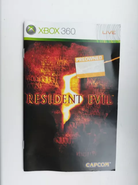 resident evil 5 instruction manual