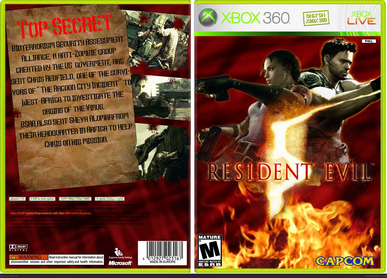 resident evil 5 instruction manual