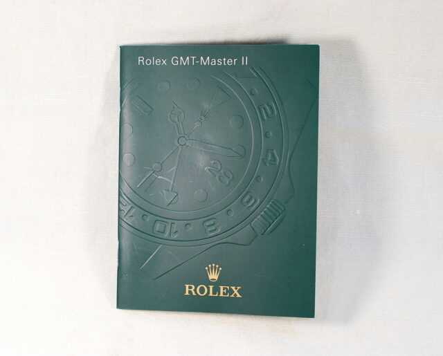 rolex gmt master ii instruction manual