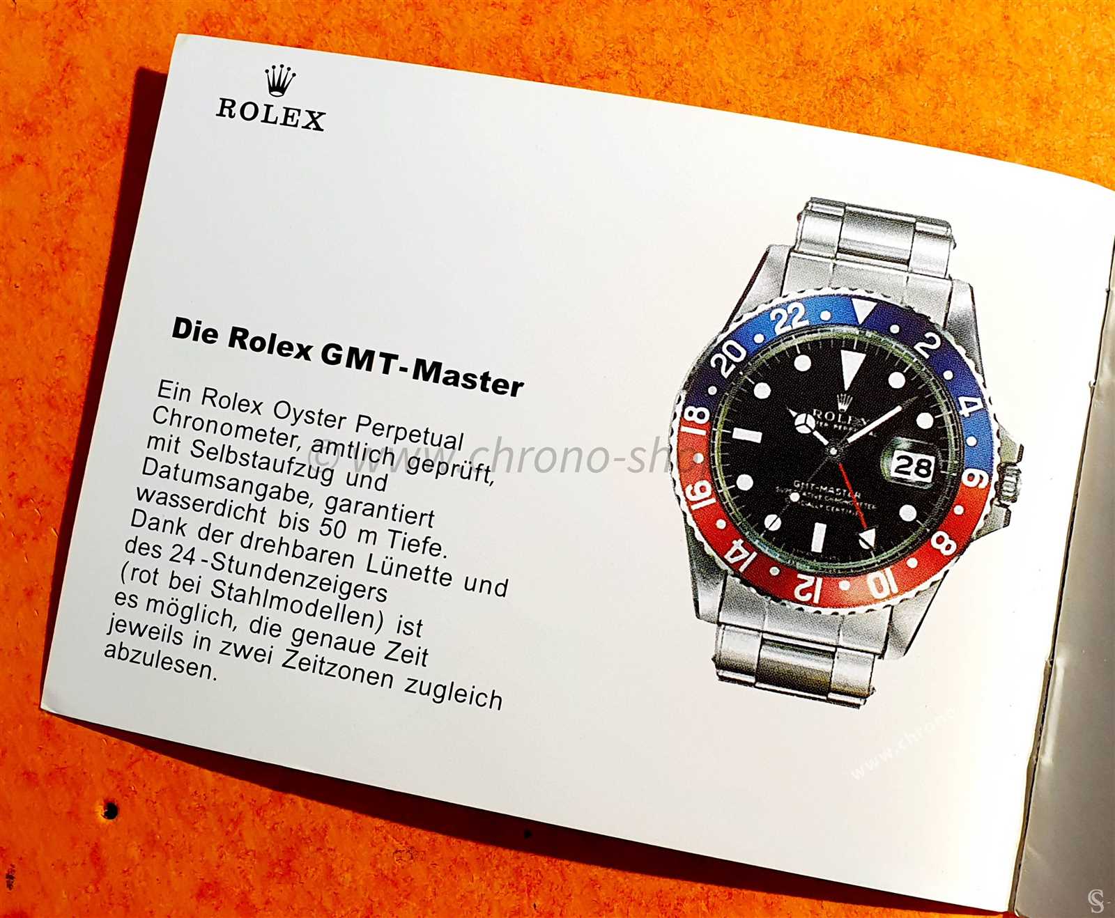 rolex gmt master instruction manual