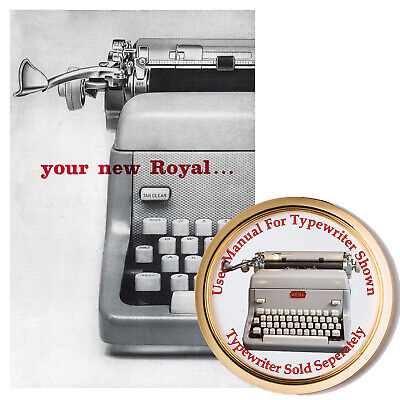 royal classic manual typewriter instructions