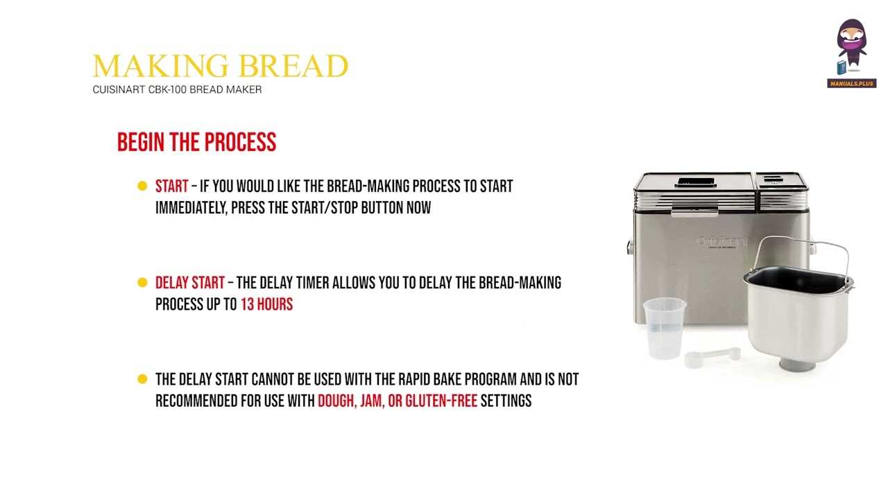 cuisinart convection bread maker instruction manual