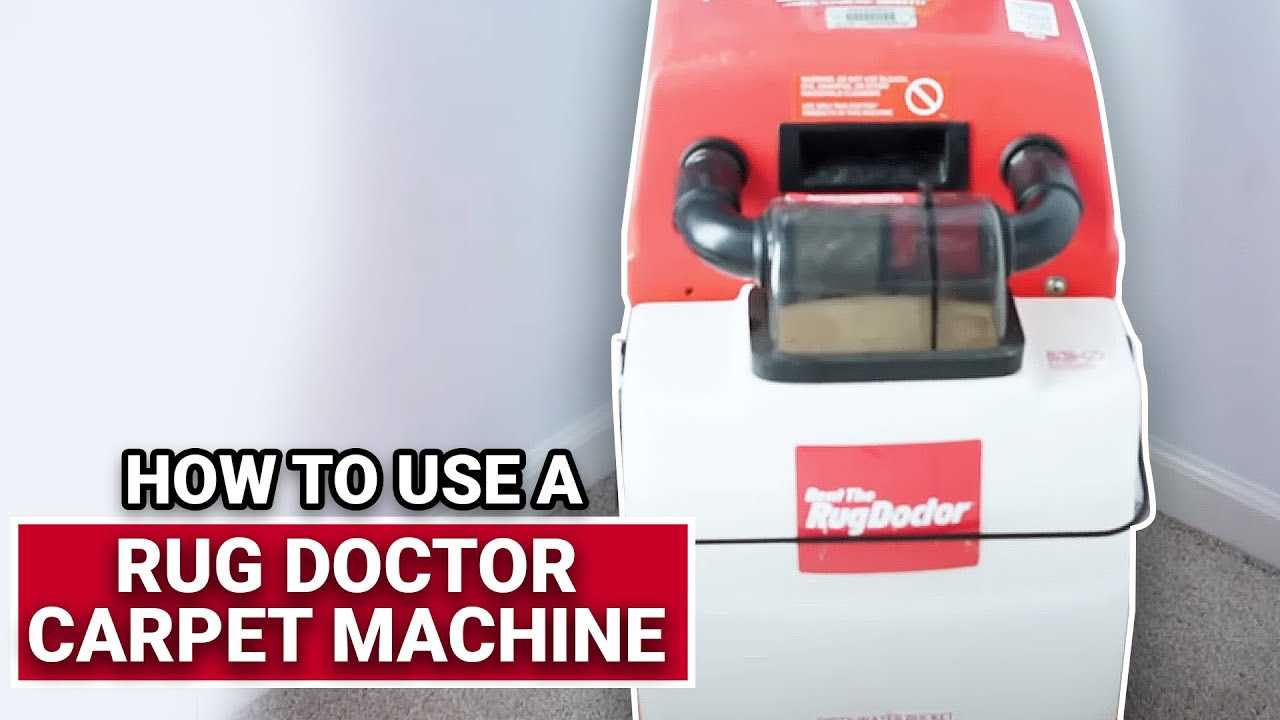 rug doctor instructions manual