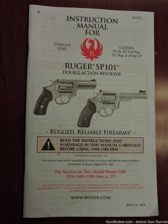 ruger sp101 instruction manual