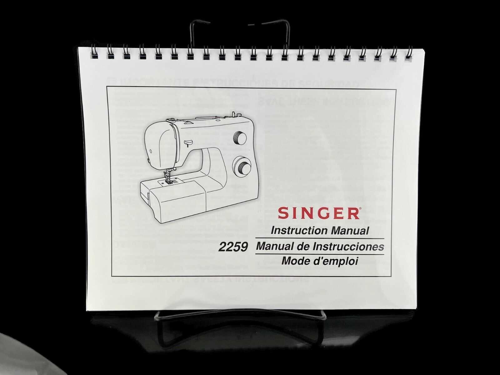 singer 2259 instruction manual