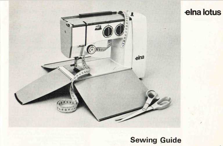 elna lotus sp instruction manual
