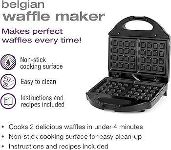 salton belgian waffle maker instruction manual