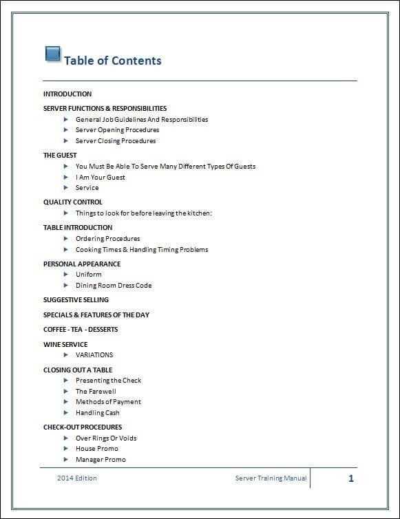 sample instruction manual template