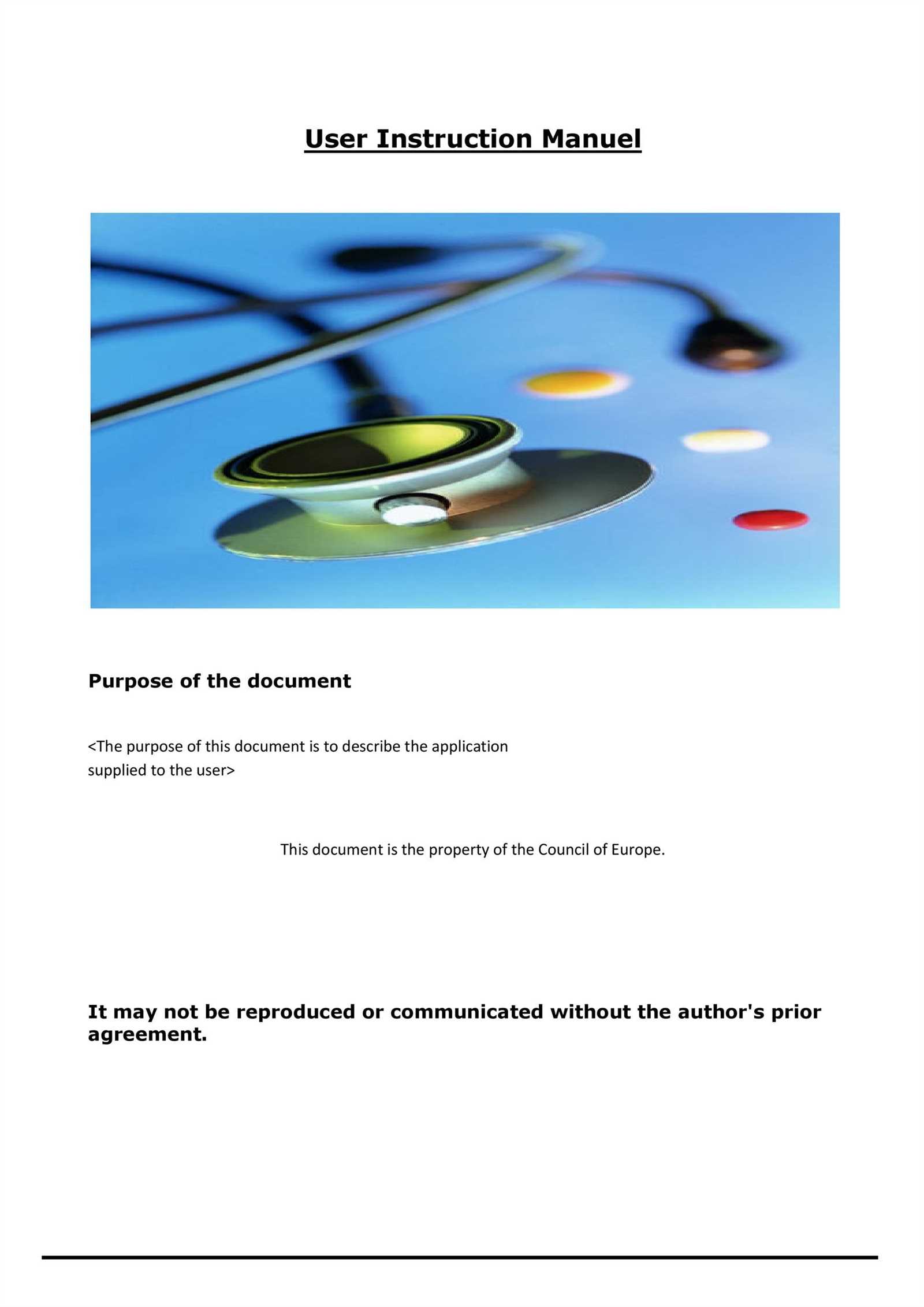 sample instruction manual template