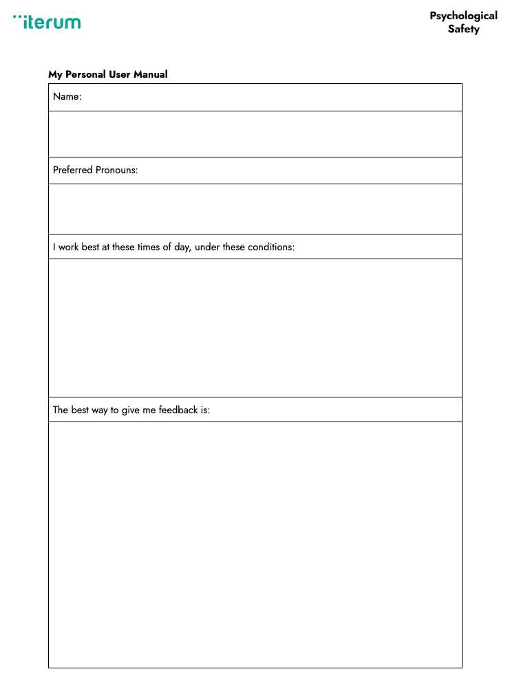 sample instruction manual template
