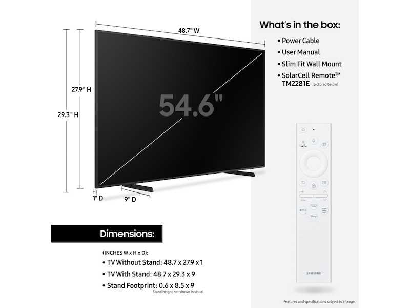 samsung frame tv instruction manual