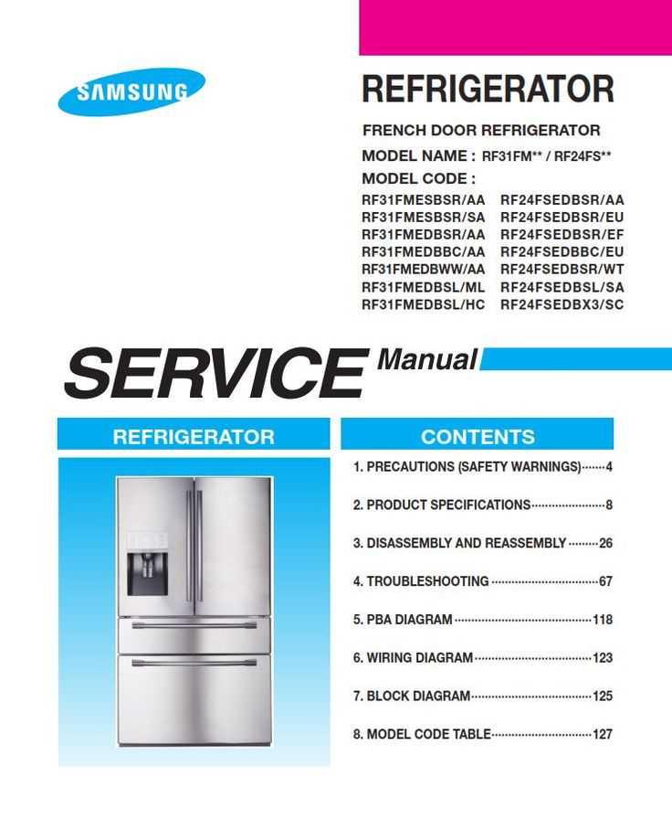 samsung fridge instruction manuals