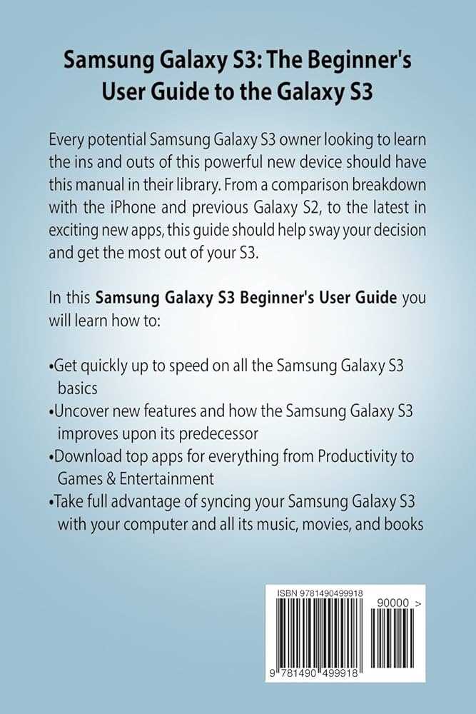 samsung galaxy 3 instruction manual