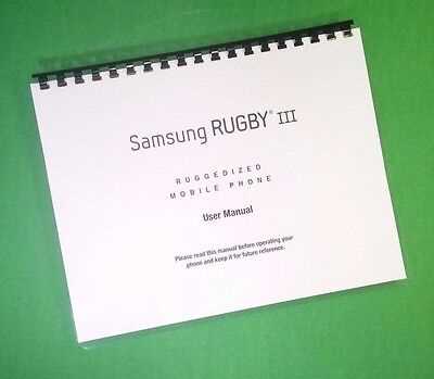 samsung rugby 4 instruction manual