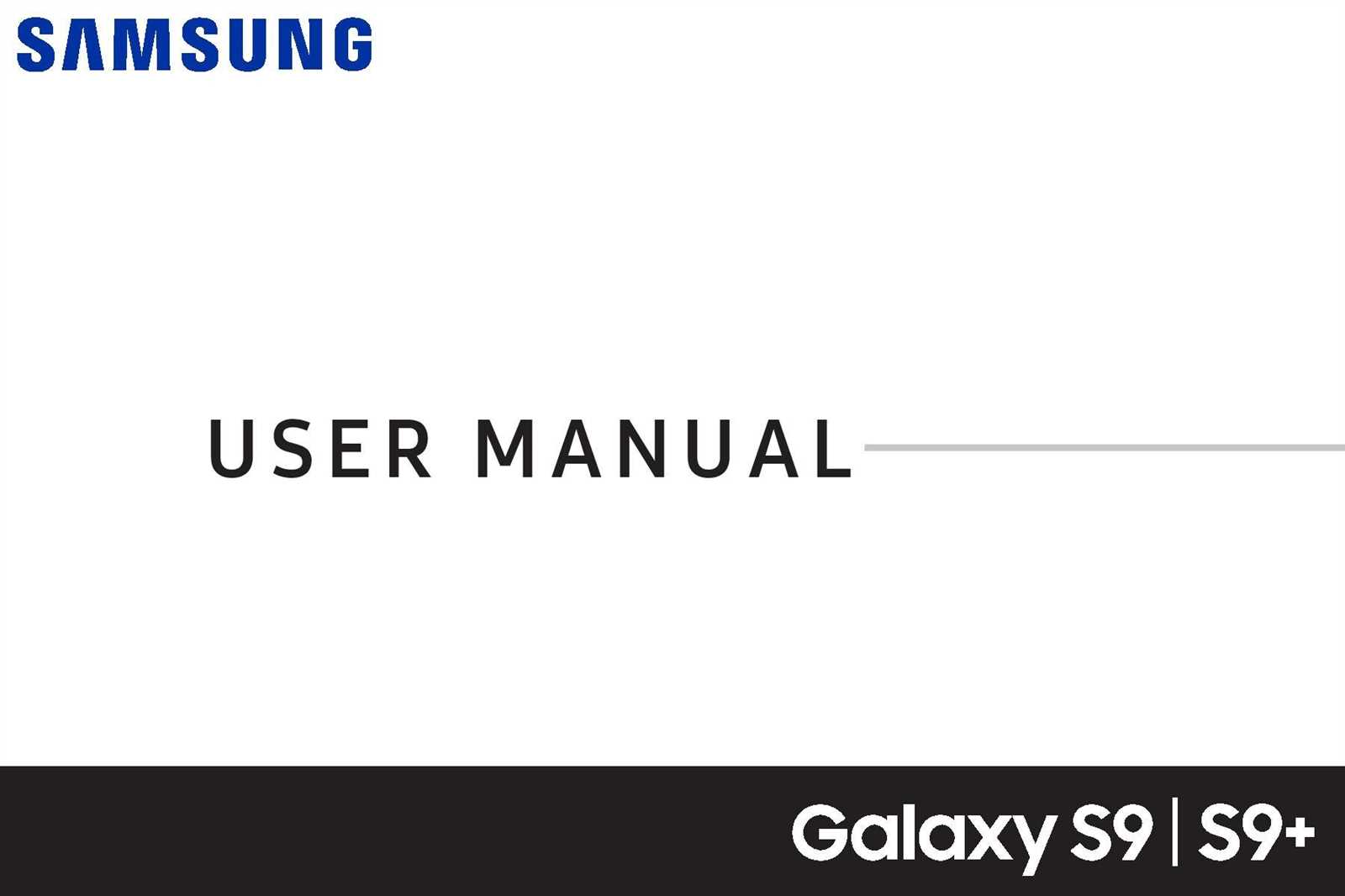 samsung s9 instruction manual