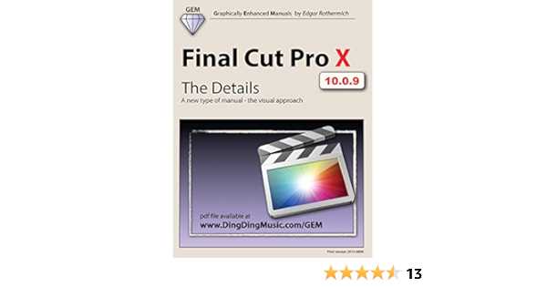 final cut pro x instruction manual