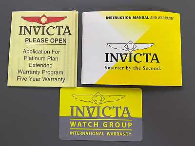 invicta watch instruction manual