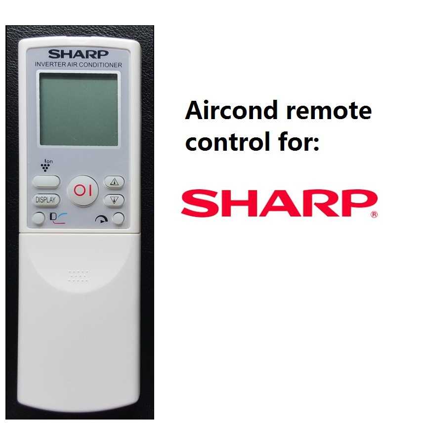 sharp portable air conditioner instruction manual