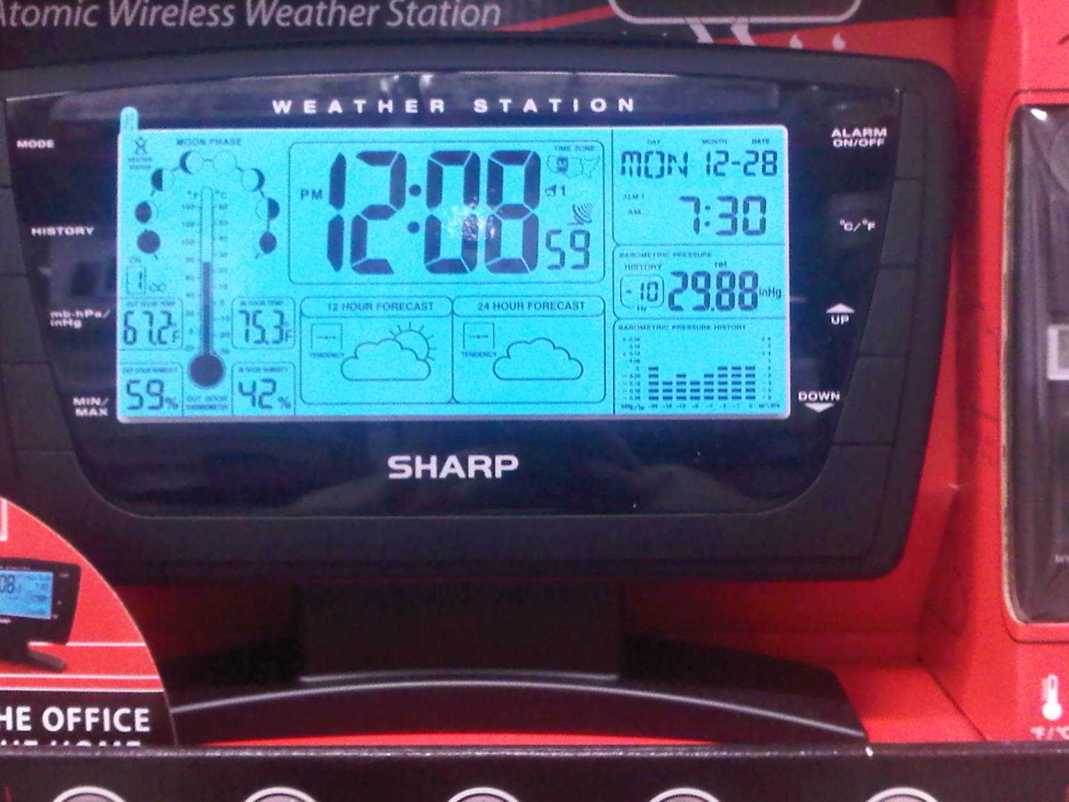 sharp weather station spc502 instructions manual