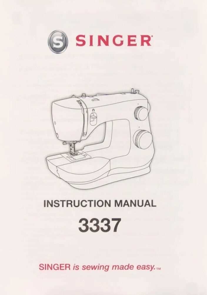 singer 3337 instruction manual