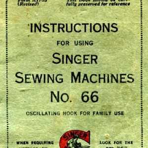 singer 66 instruction manual