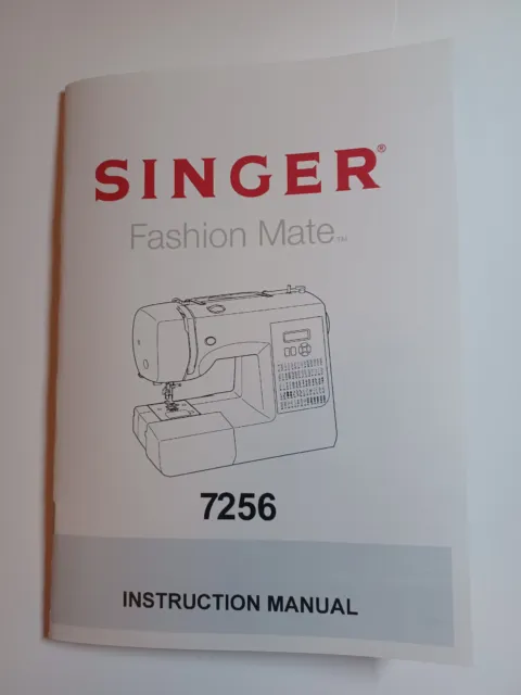 singer fashion mate 7256 instruction manual