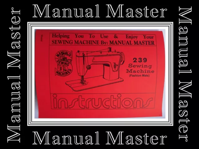 singer fashion mate instruction manual