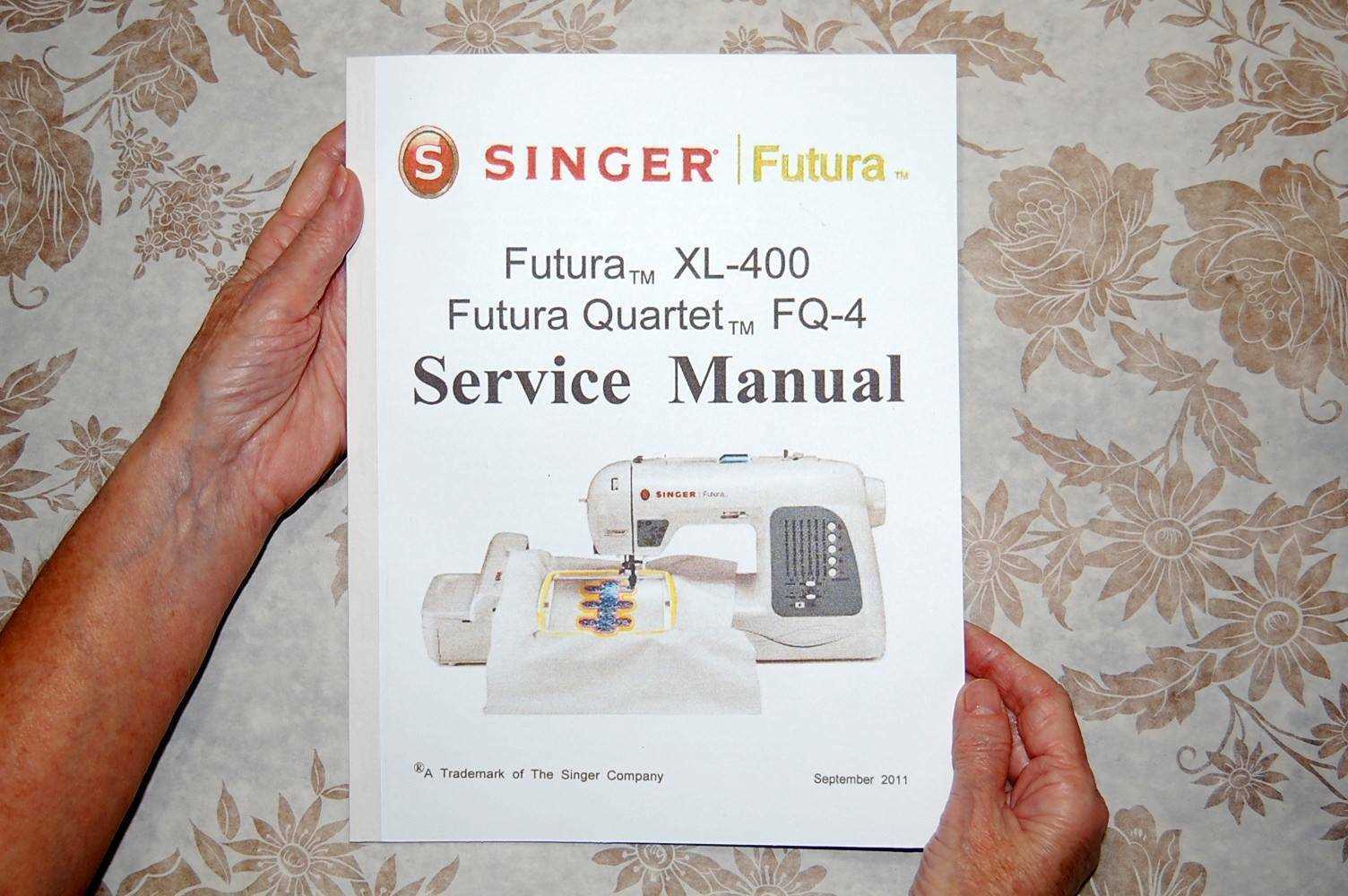 singer futura xl 400 instruction manual