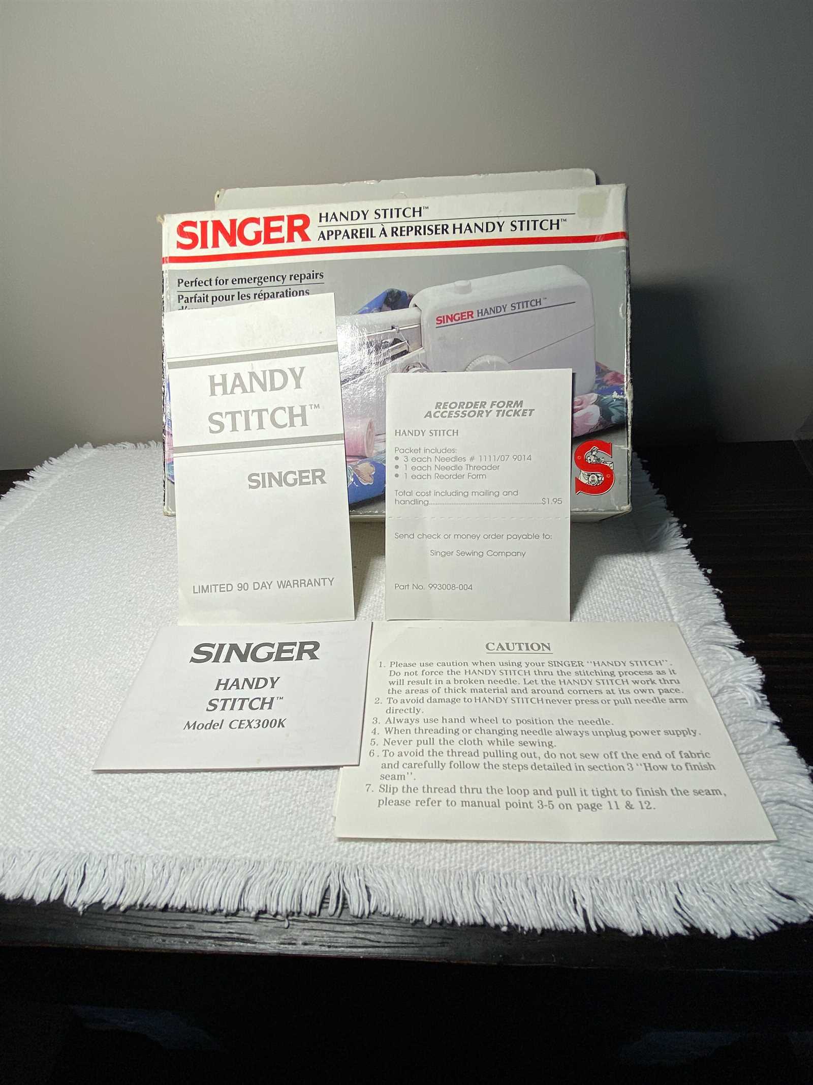 singer handy stitch instruction manual