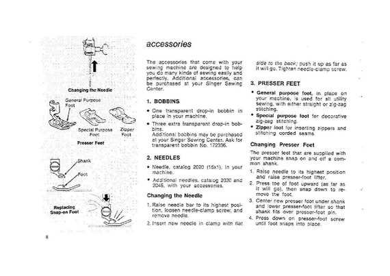 singer quick fix instruction manual