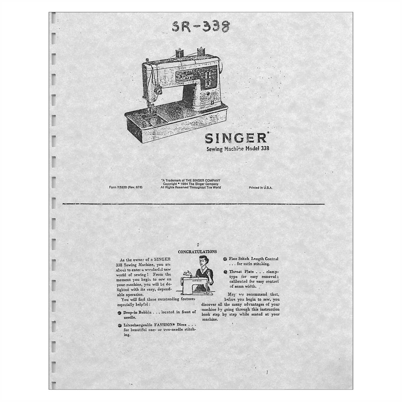 singer sew quick instruction manual