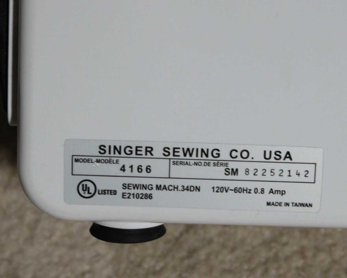 singer sewing machine 4166 instruction manual