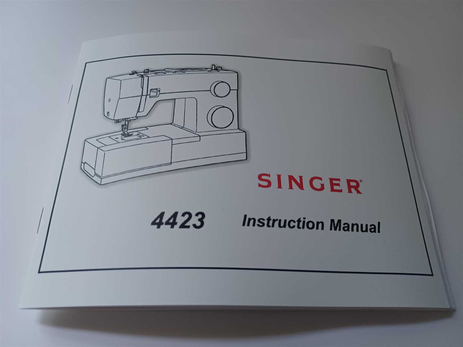 singer sewing machine 4452 instruction manual