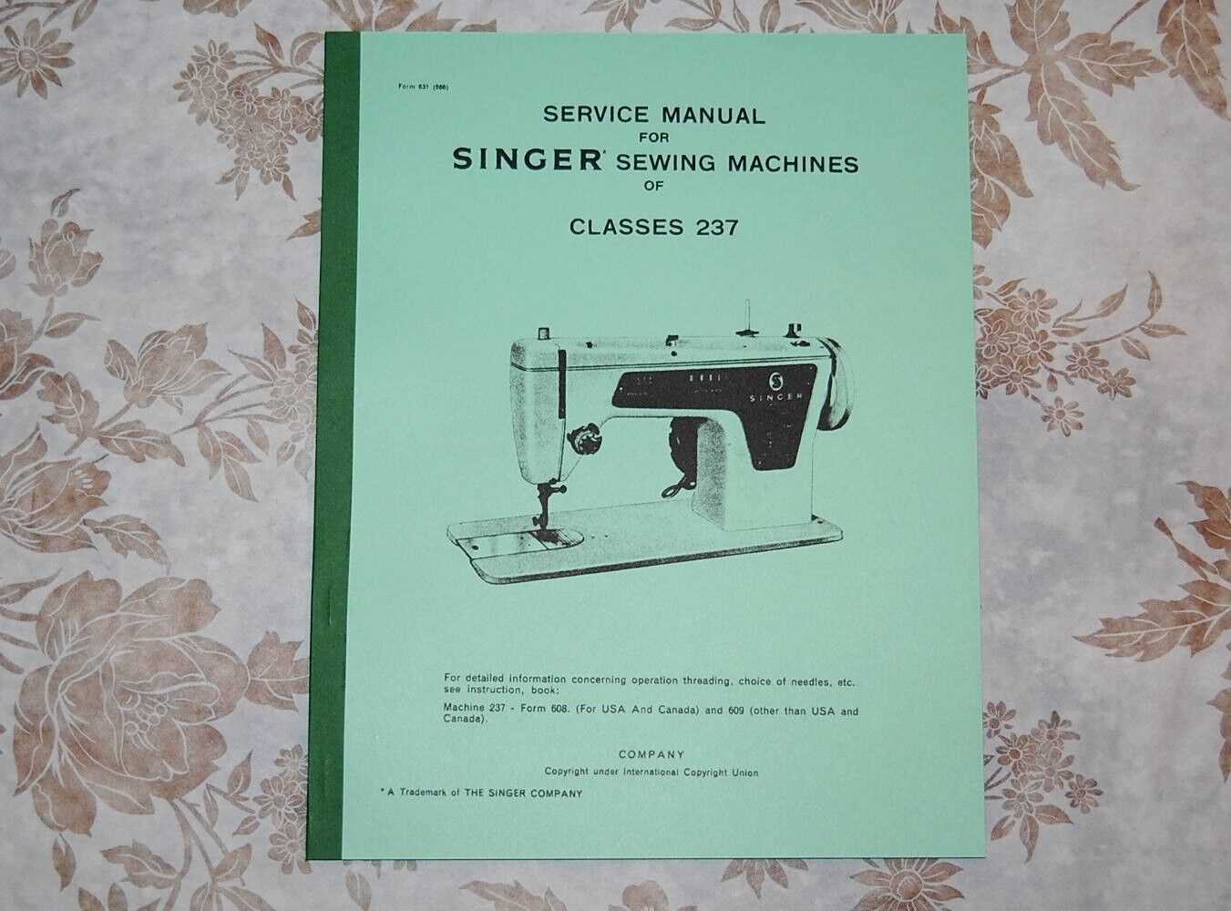 singer sewing machine instruction manual model 237