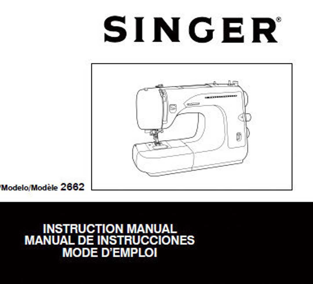 singer sewing machine model 2662 instruction manual