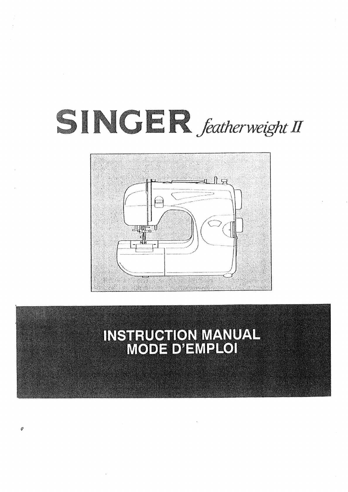 singer sewing machine model 2662 instruction manual