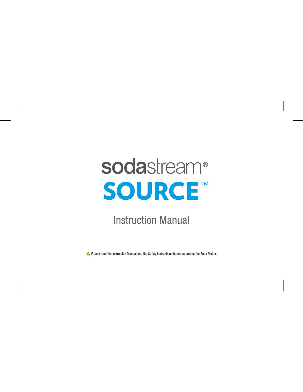 sodastream genesis instruction manual