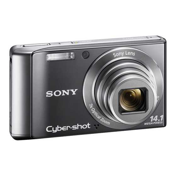 sony cyber shot camera instruction manual