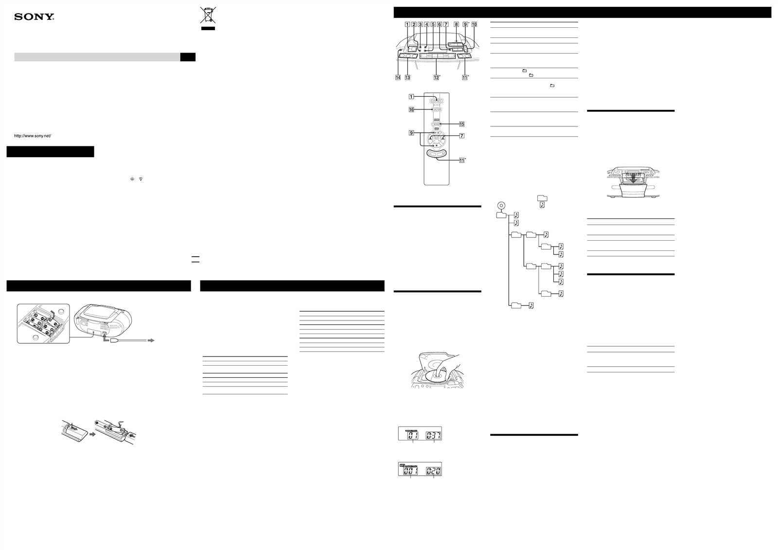 sony mp3 instruction manual