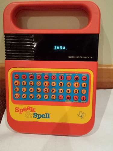 speak and spell instruction manual