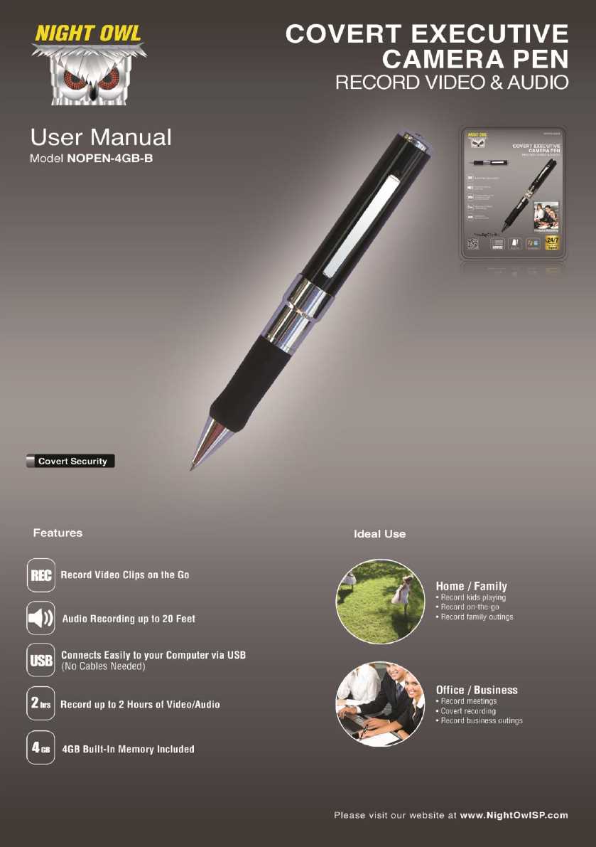 spy pen instruction manual