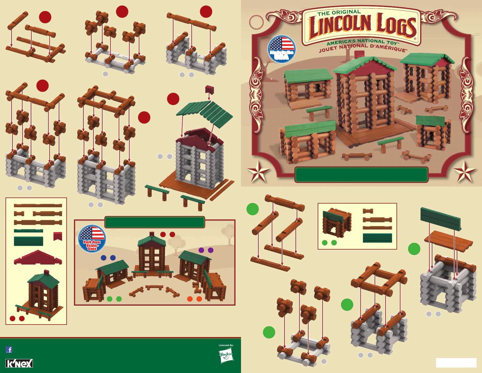 manual instruction book lincoln logs instructions