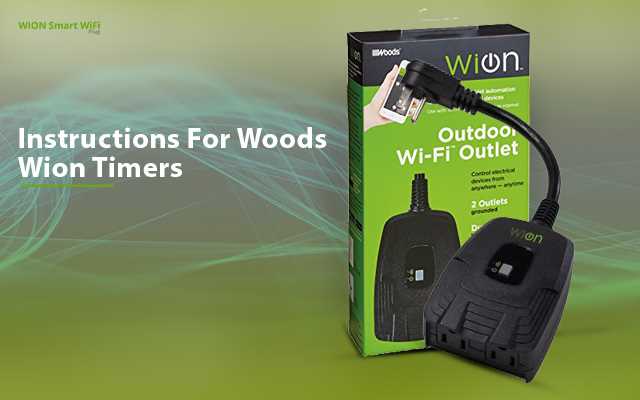 woods outdoor timer instruction manual