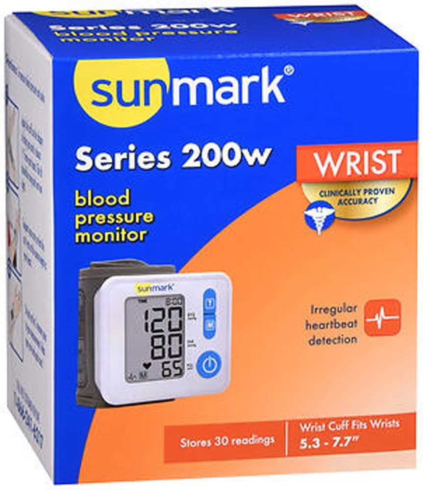 sunmark blood pressure monitor instruction manual