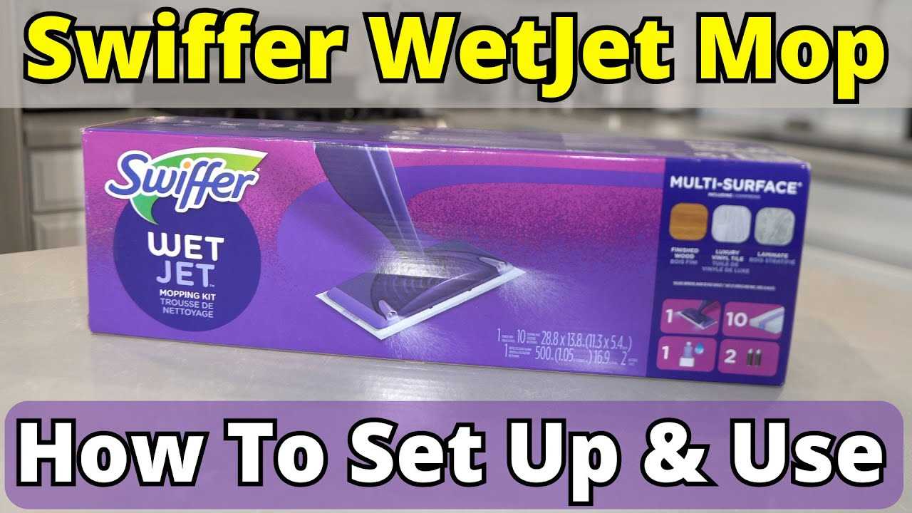 swiffer wet jet instruction manual